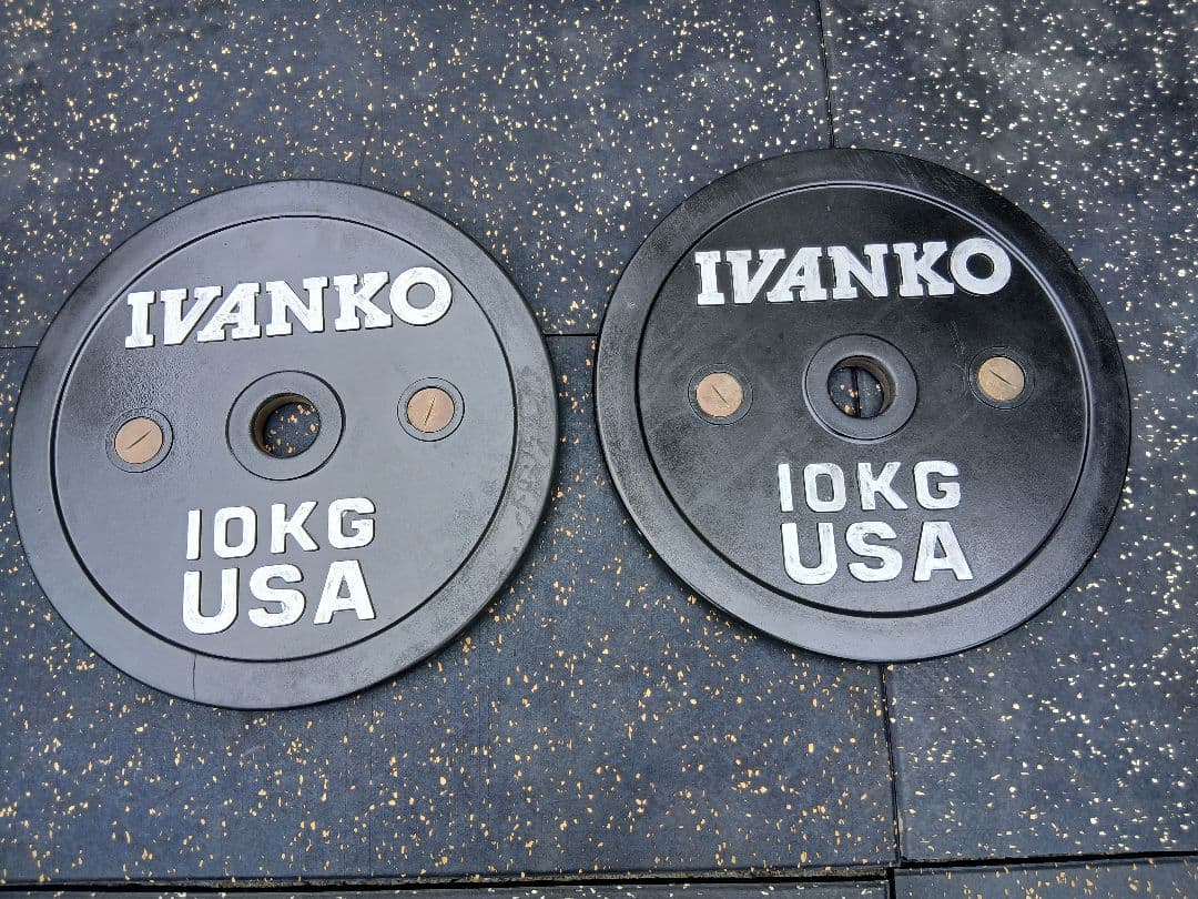 IVANKO(イヴァンコ)バー バンパープレート 10kg x 2枚　穴50mm