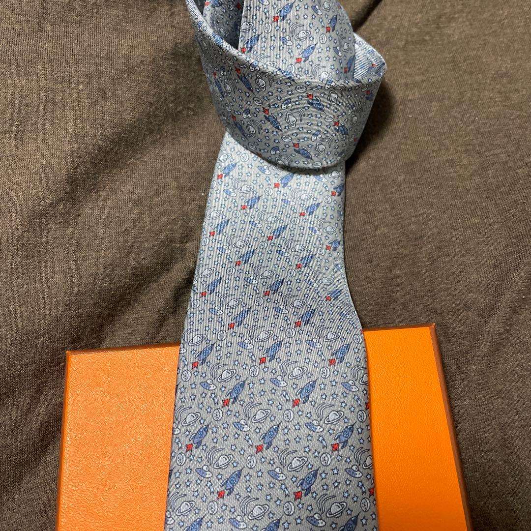 【新古品】HERMES ネクタイ 箱付き