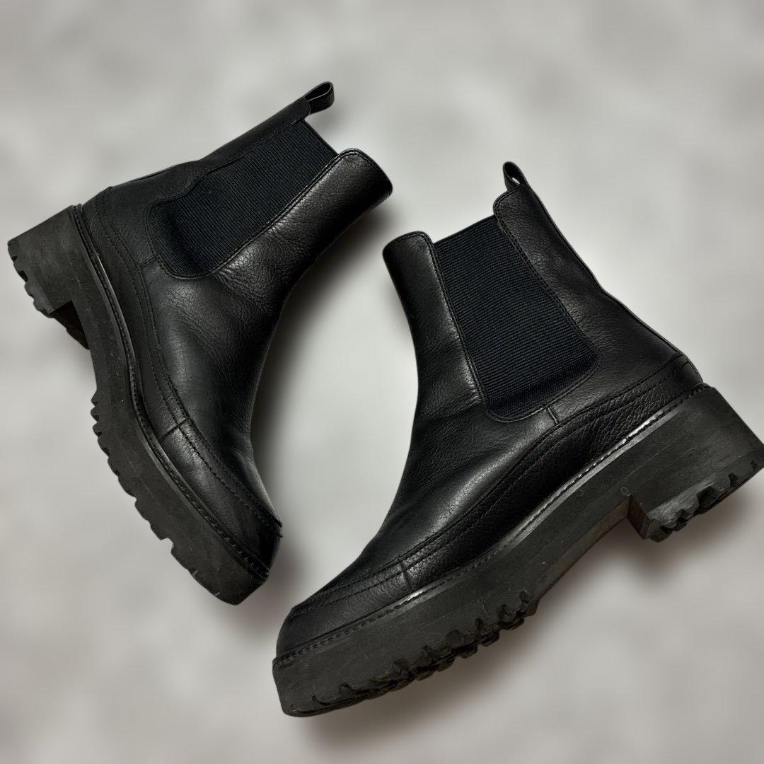 ダイアナ 本革 サイドゴアブーツ