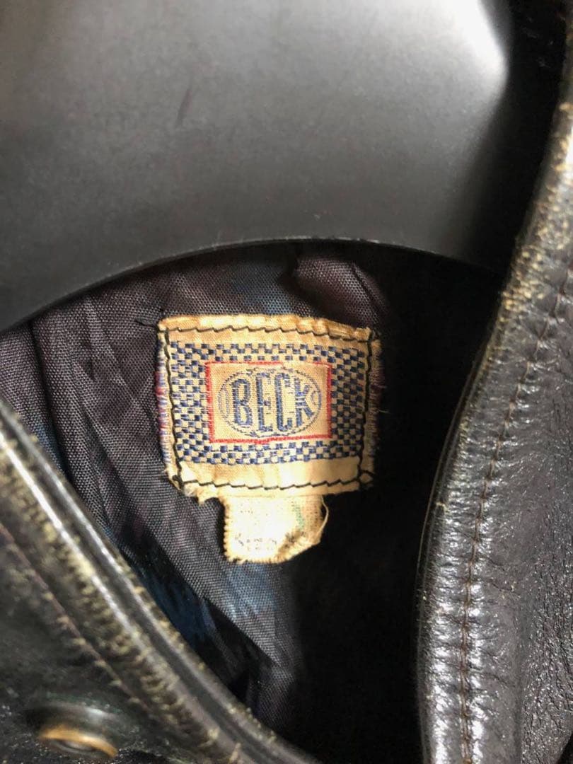 激レア BECK 60s 666 シングル レザー ライダース ジャケット