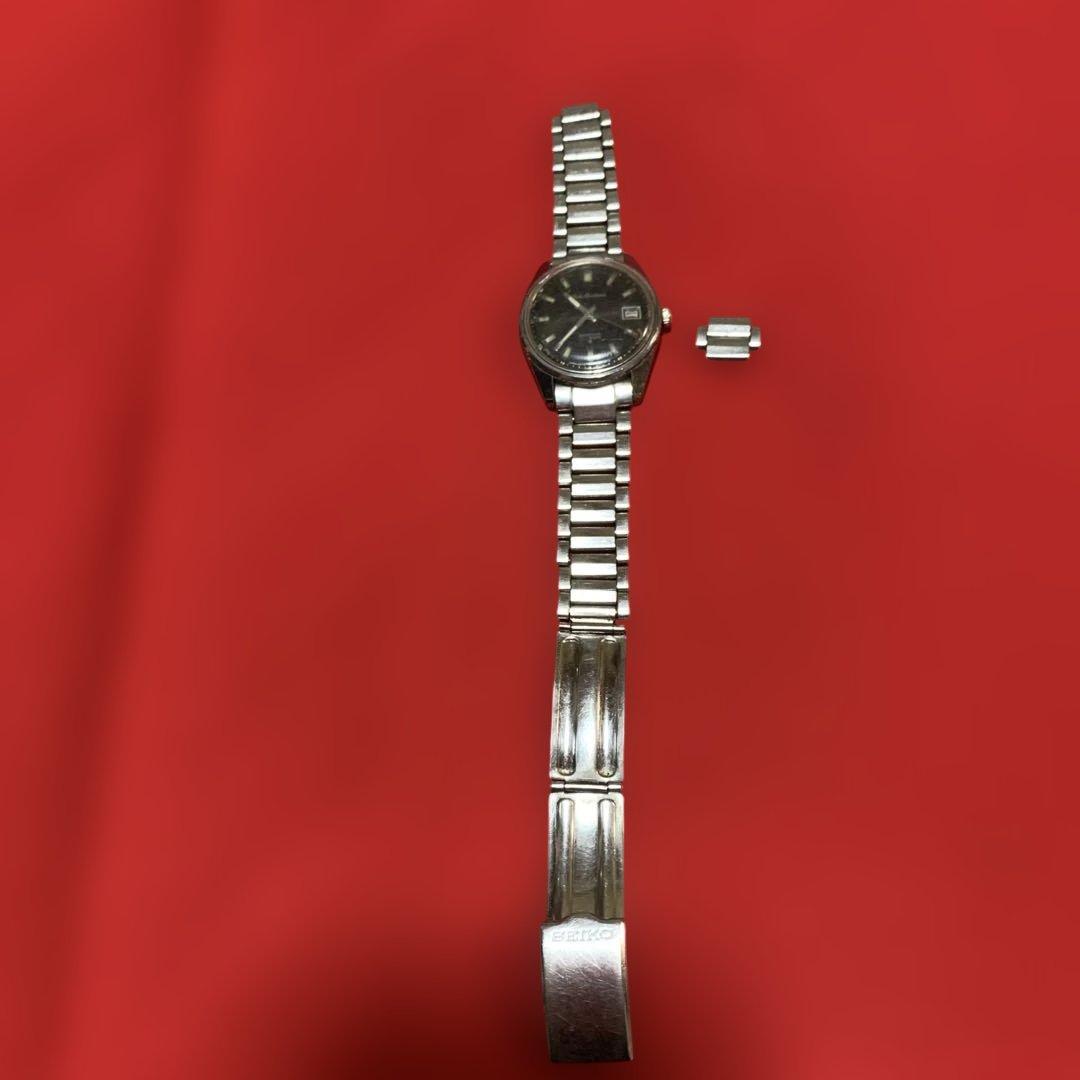 SEIKO スポーツマン　6602-9982 ブラックダイヤルスチールウォッチ