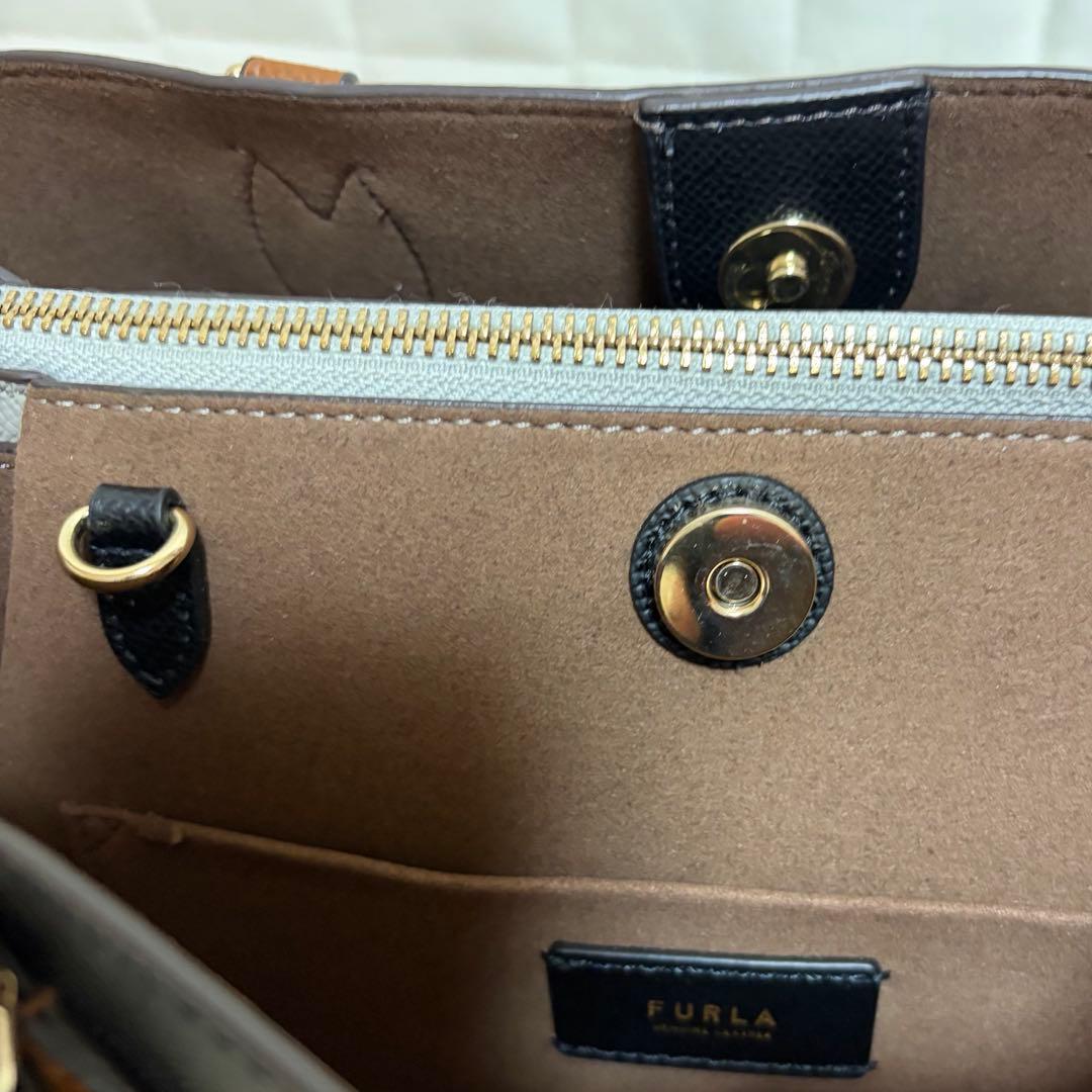 美品☆フルラ2way バイカラー　ミネルヴァトートS