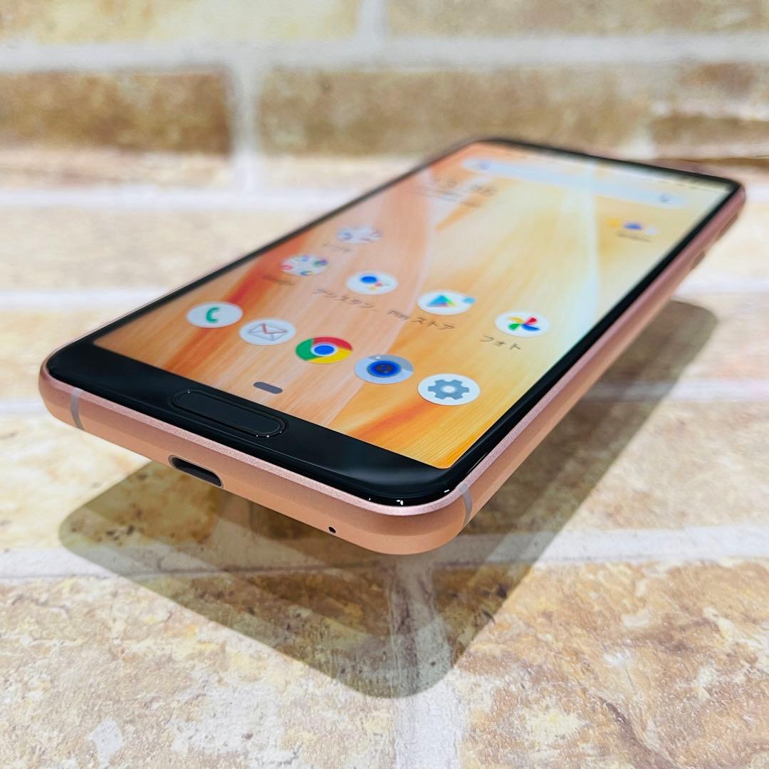 美品 SIMフリー AQUOS sense3 64GB ライトカッパー 電池良好