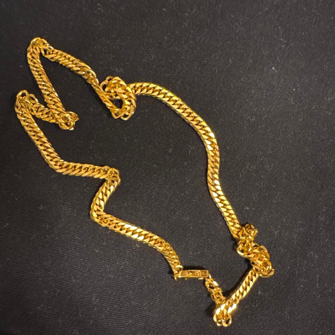 喜平ネックレス　6面ダブル　金