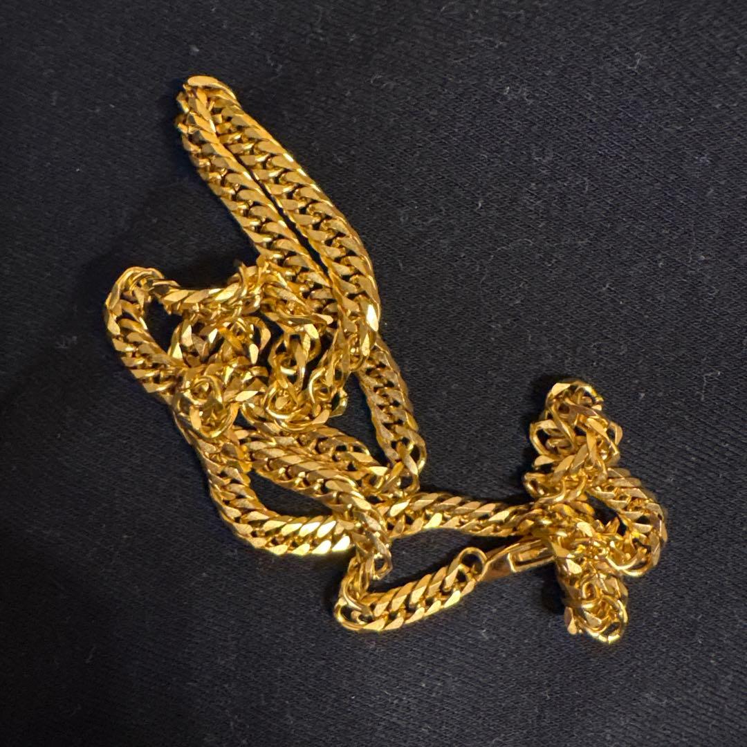 喜平ネックレス　6面ダブル　金