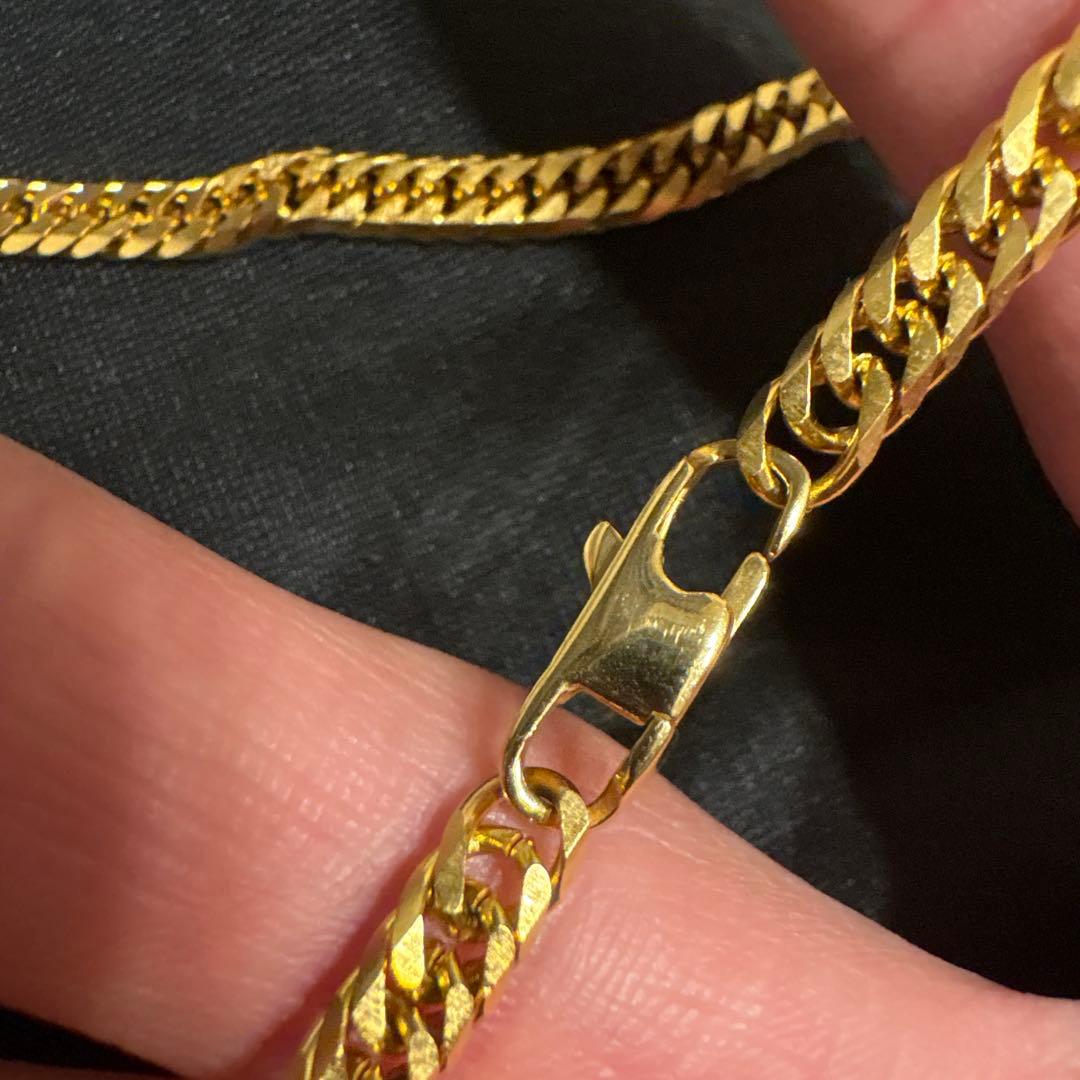 喜平ネックレス　6面ダブル　金