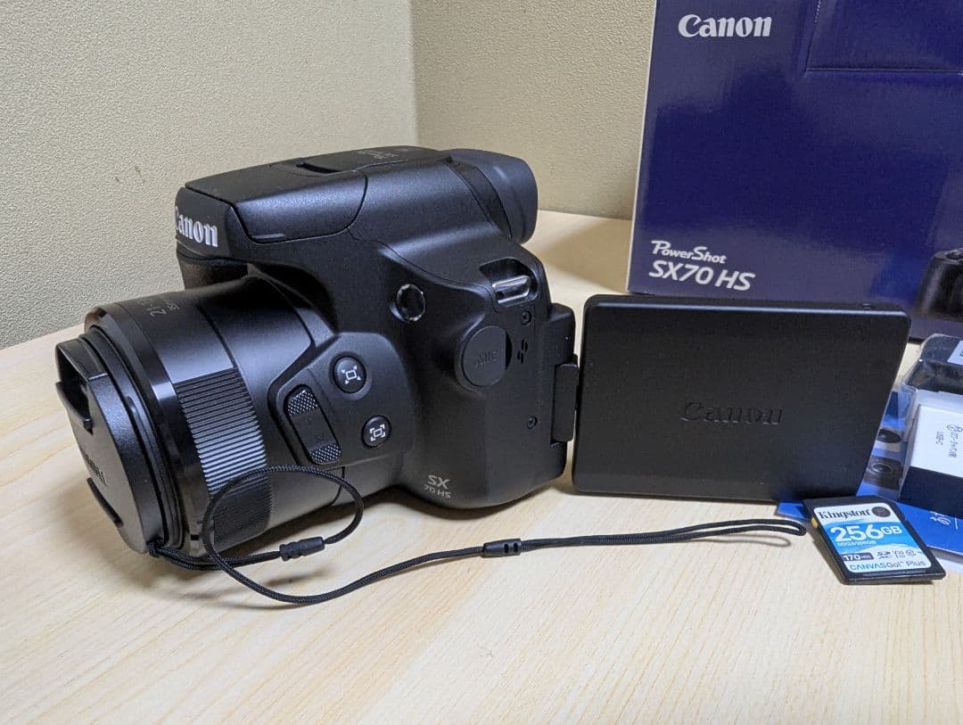 Canon PowerShot SX70HS 256GBカード バッテリー3個付