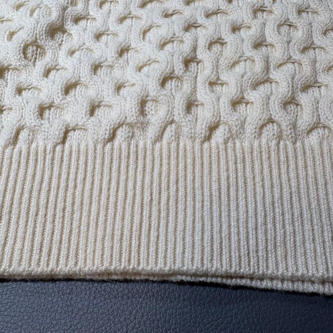 SLOANE カシミヤ ハニカム ケーブル クルーネック ニット セーター