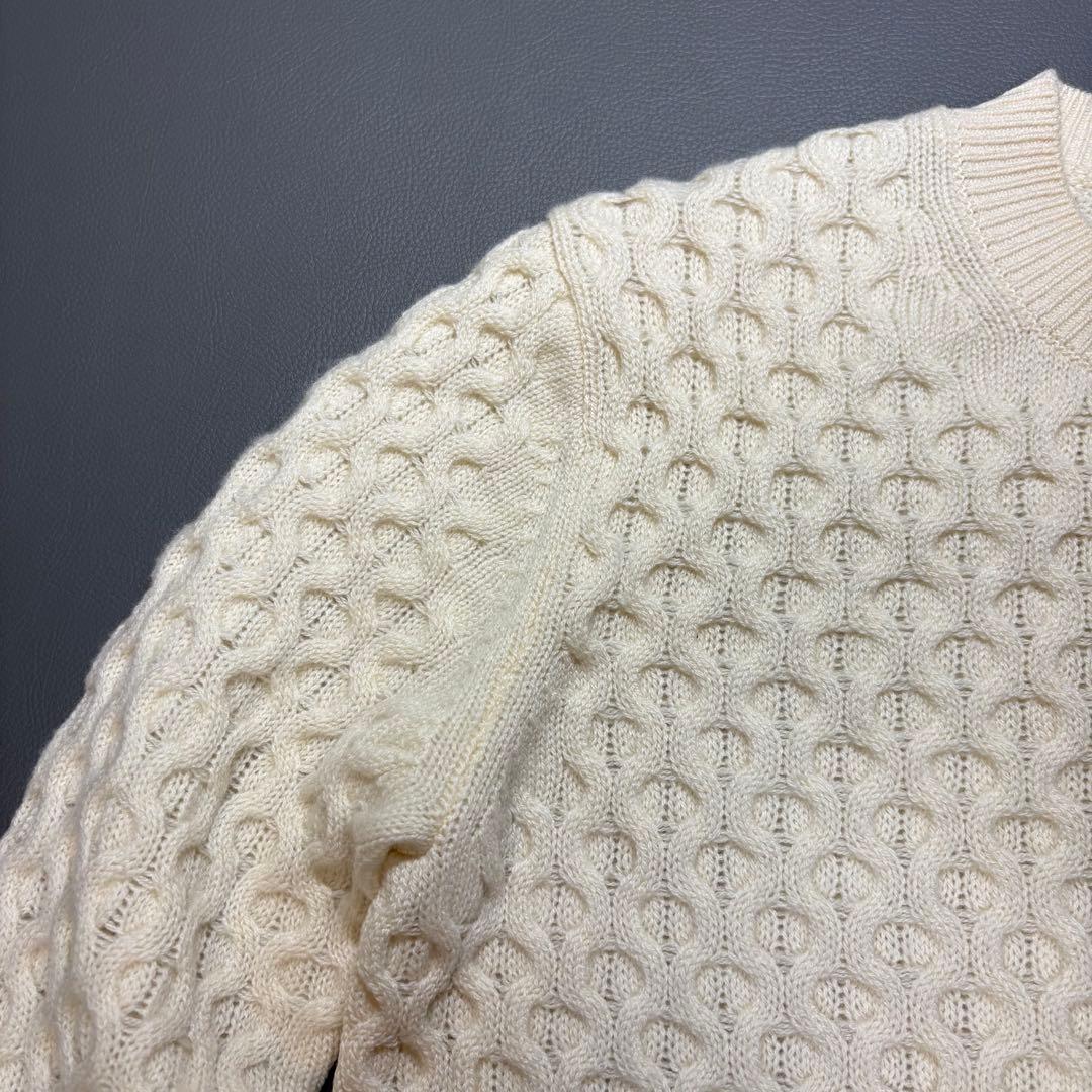 SLOANE カシミヤ ハニカム ケーブル クルーネック ニット セーター