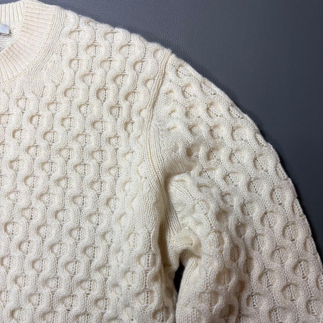 SLOANE カシミヤ ハニカム ケーブル クルーネック ニット セーター