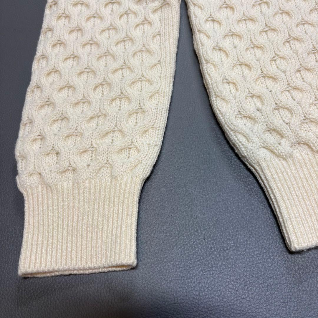 SLOANE カシミヤ ハニカム ケーブル クルーネック ニット セーター