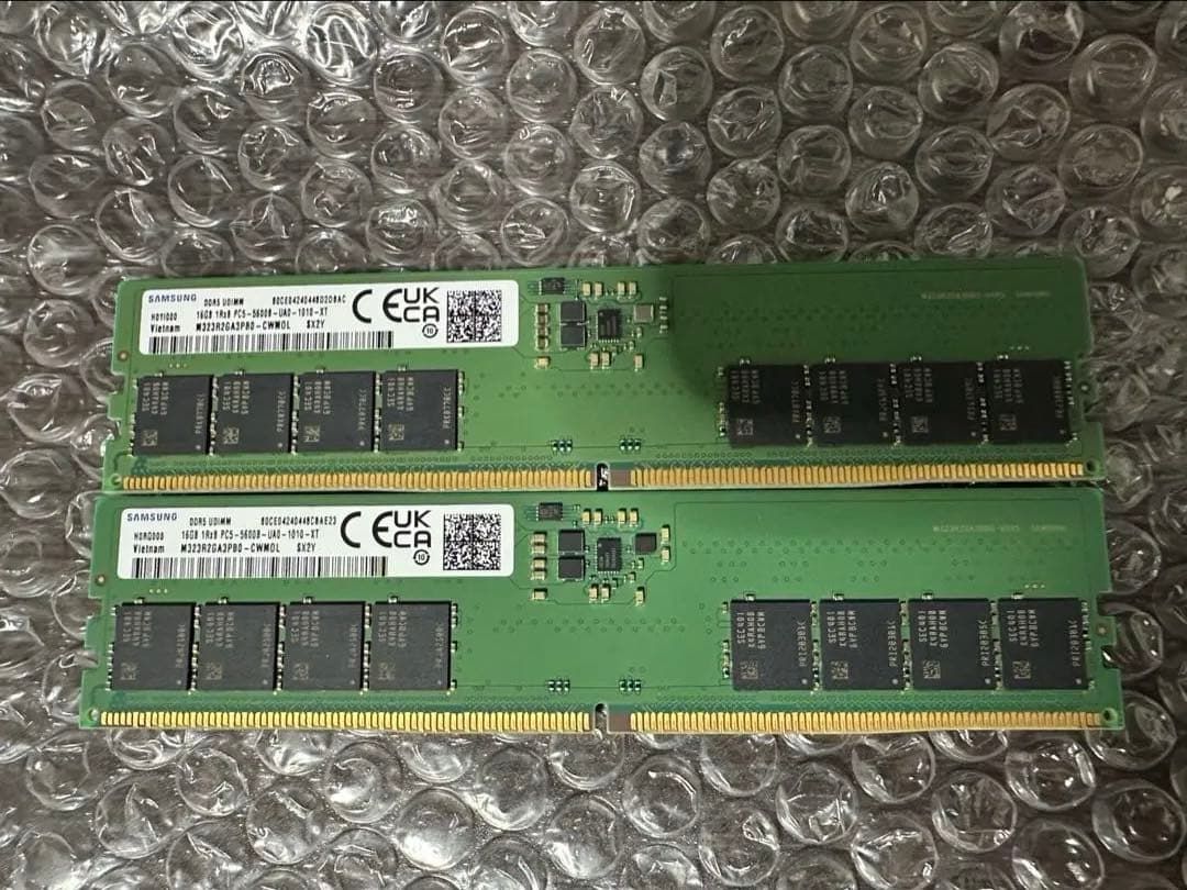 Samsung製　DDR5-5600 デスク用メモリ 32GB(16GB×2)