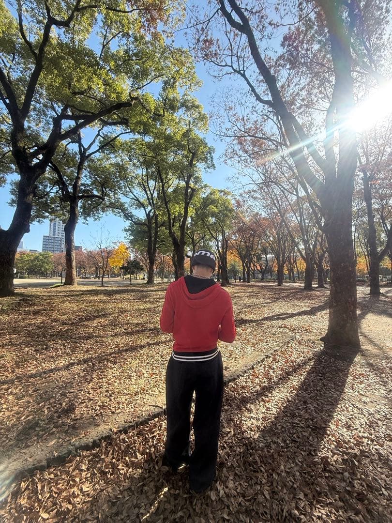 トップス Big pony hoodie red