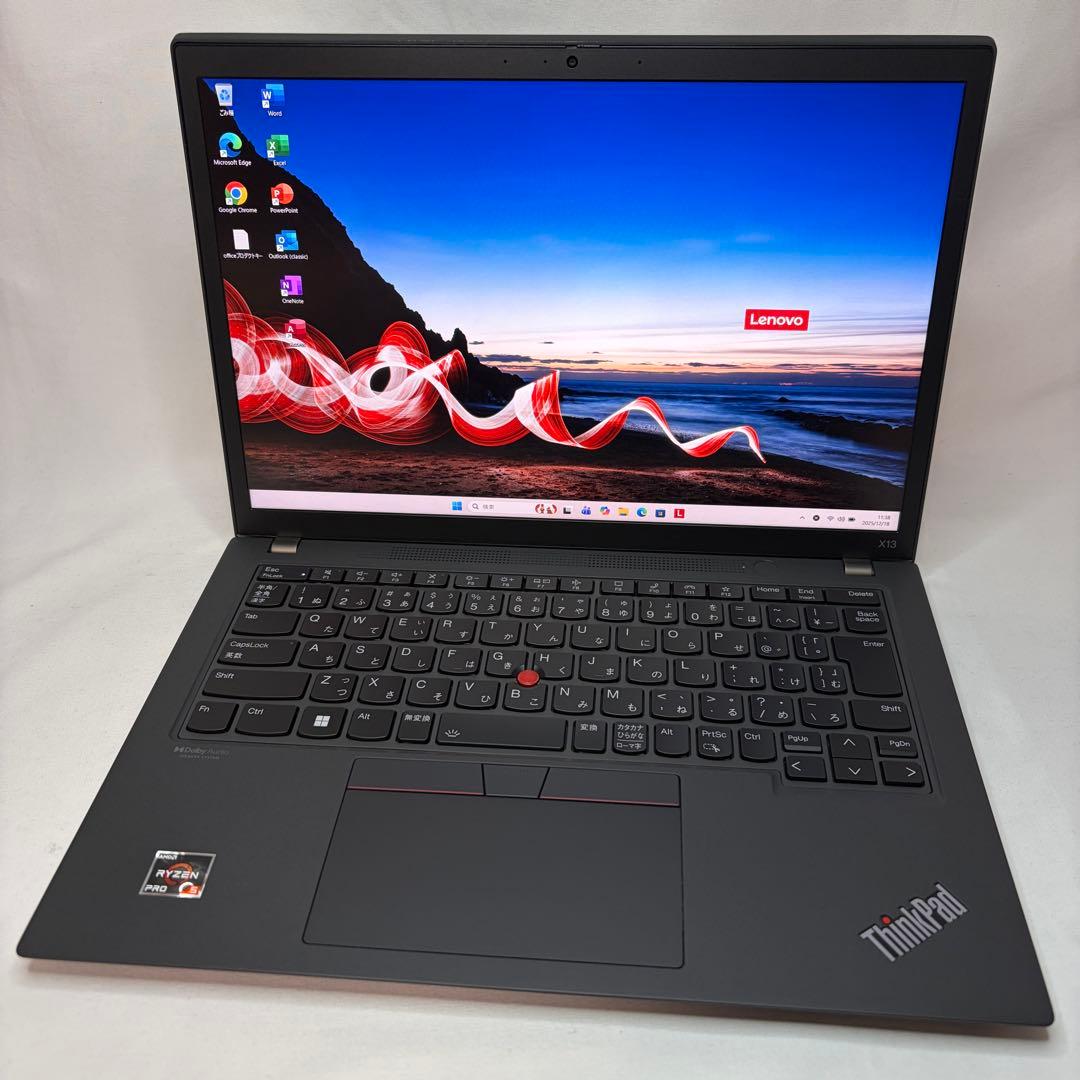 美品 ThinkPad X13 Gen3 Ryzen 5 6650U 16GB