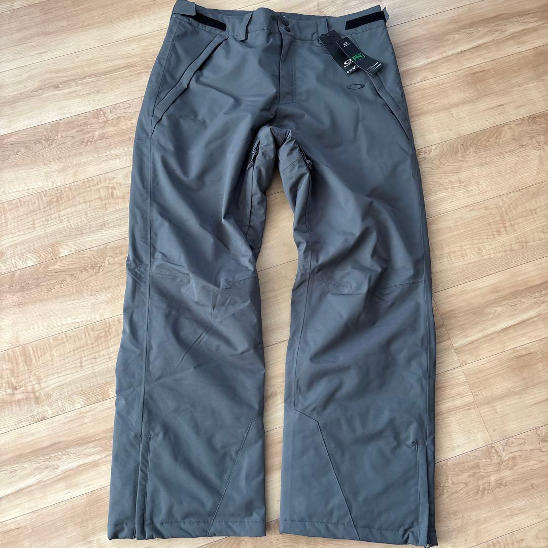 新品　オークリー　メンズ　スノーボードパンツ　グレー　撥水　日本XLサイズ