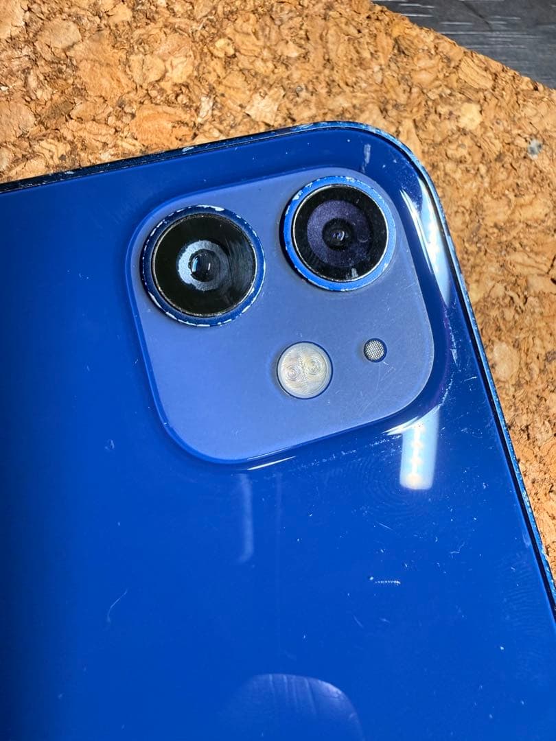 iPhone12 128GB 画面割れ 有線充電不可 カメラ曇りあり