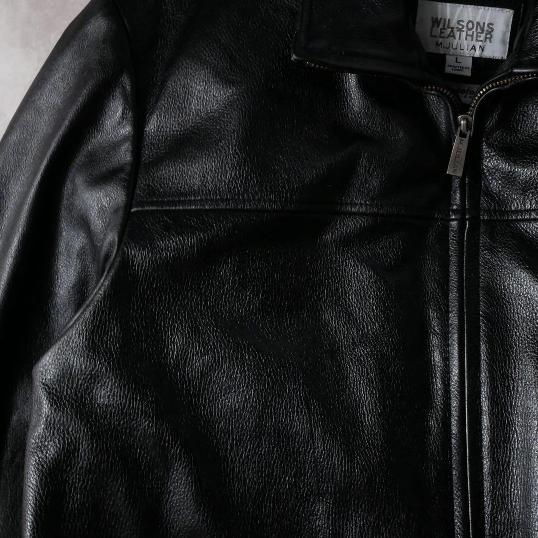 WILSONS LEATHER 90s シングル レザージャケット ブラック L