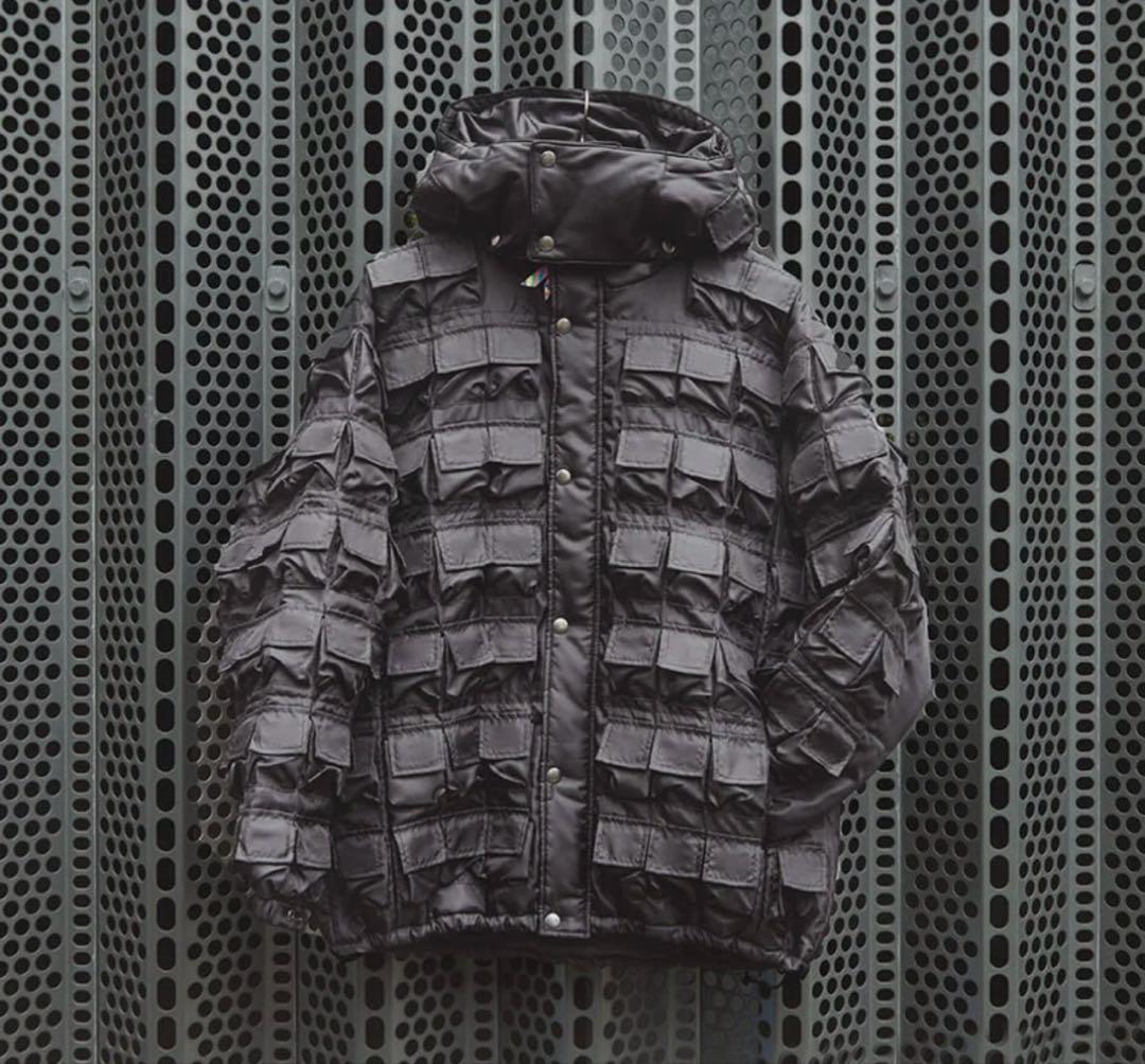 is-ness PARASITE PADDING JACKET ブラック