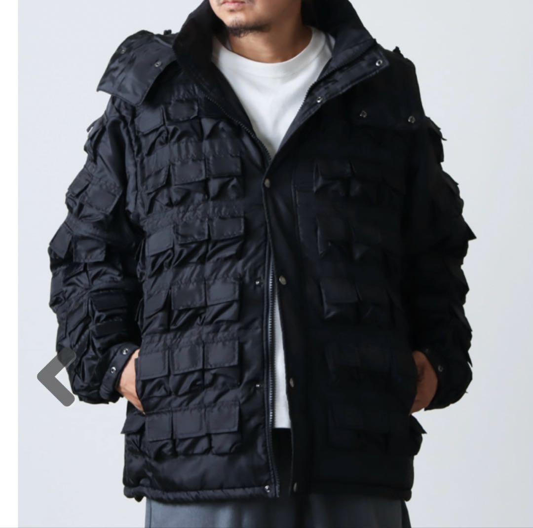 is-ness PARASITE PADDING JACKET ブラック