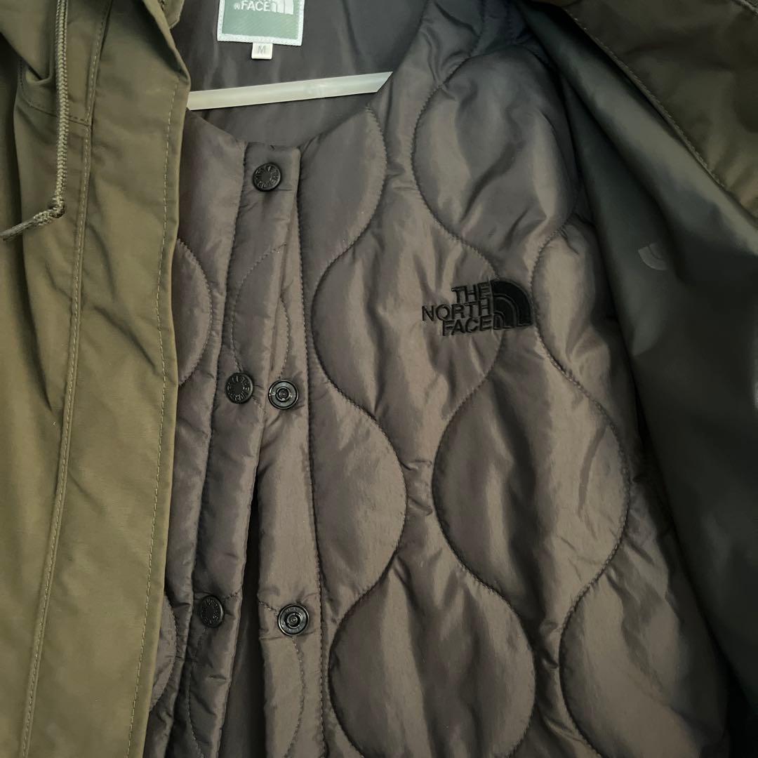 【美品】ノースフェイス フィッシュテール トリクライメットコート カーキM