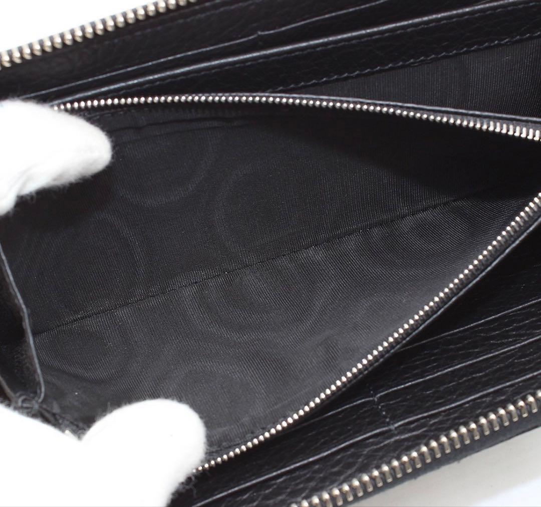 R2609 未使用 グッチ レザー ダブルG ジップアラウンド 長財布