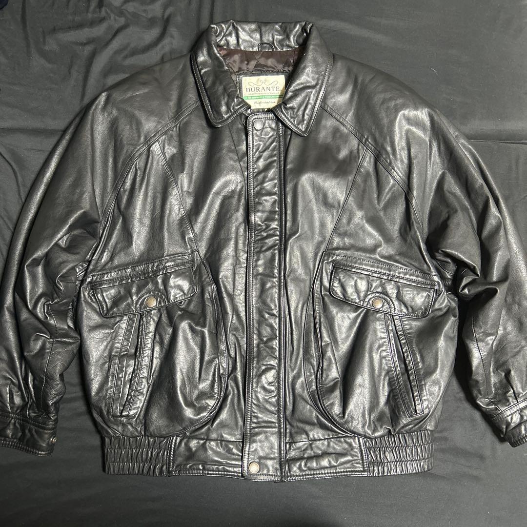 90s ビンテージレザージャケット　牛革 A-2 A2 短丈