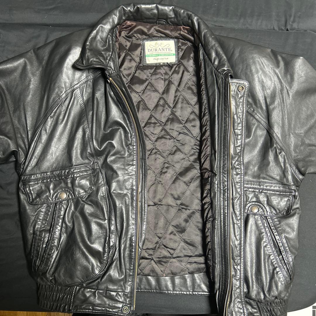 90s ビンテージレザージャケット　牛革 A-2 A2 短丈