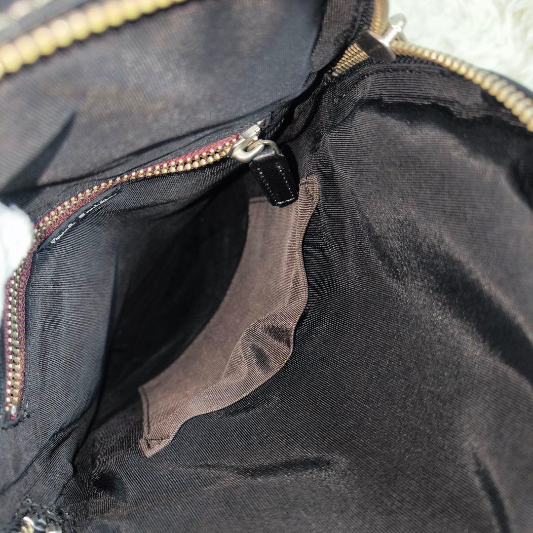 【美品】Paul Smith ボディバッグ レザー ブラック ゴールドロゴ