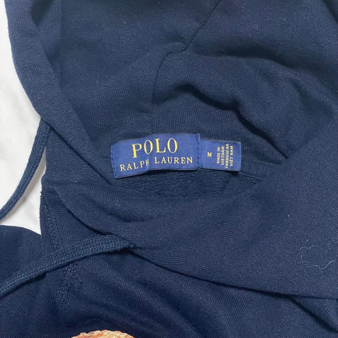 美品✨ポロベア ポロラルフローレン スウェットパーカー ネイビー サイズM
