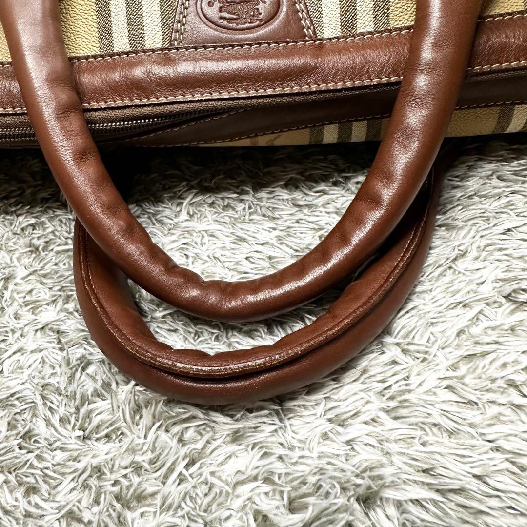 【極美品】　BURBERRY　ノバチェック　ボストンバッグ　シャドーホース