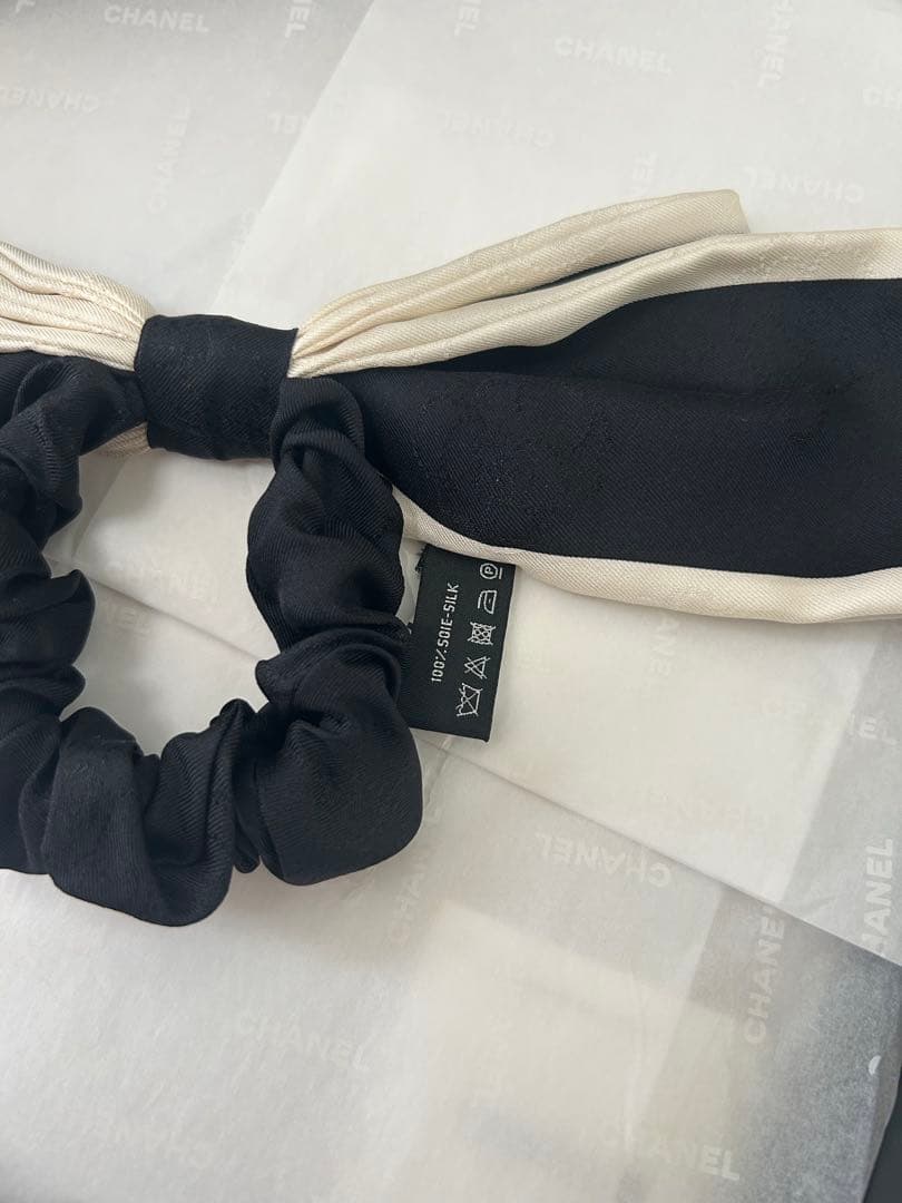 【CHANEL】シャネル シルクリボン♡シュシュ
