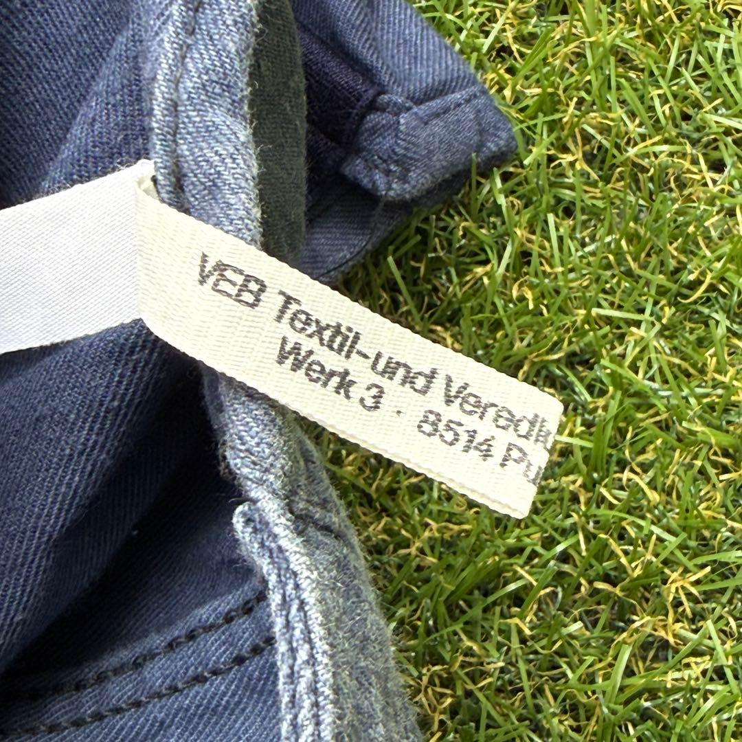 パンツ 1086 GDR VEB Vintage Work Bib Pants 48L