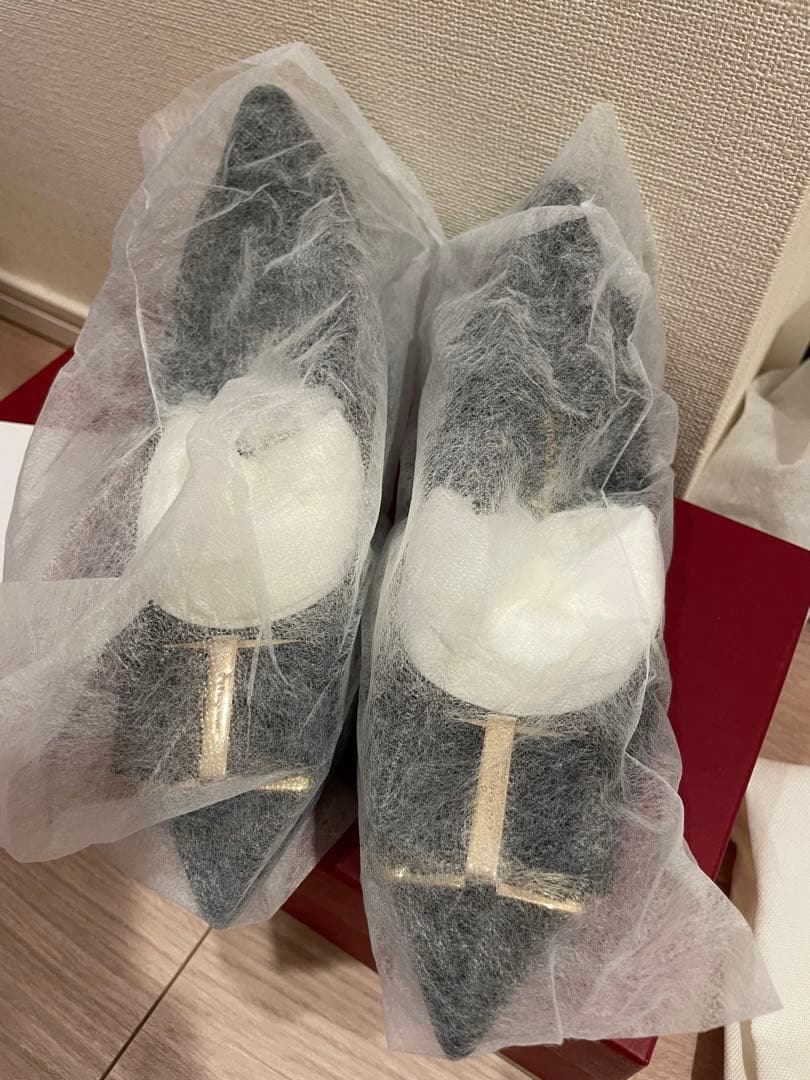 美品　フェラガモ　ZAIA パンプス　ブラック　サイズ6