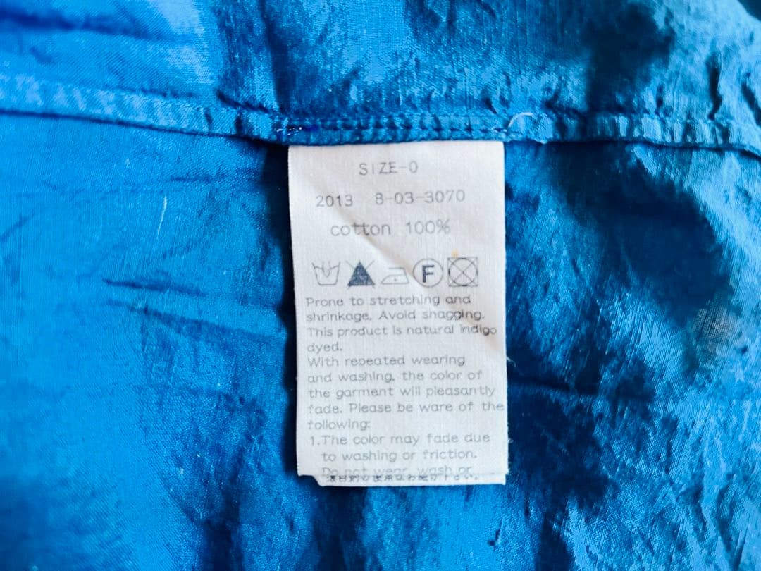 【Bbaywaterr】45Rレースキャミソール カットワーク刺繍 藍染め