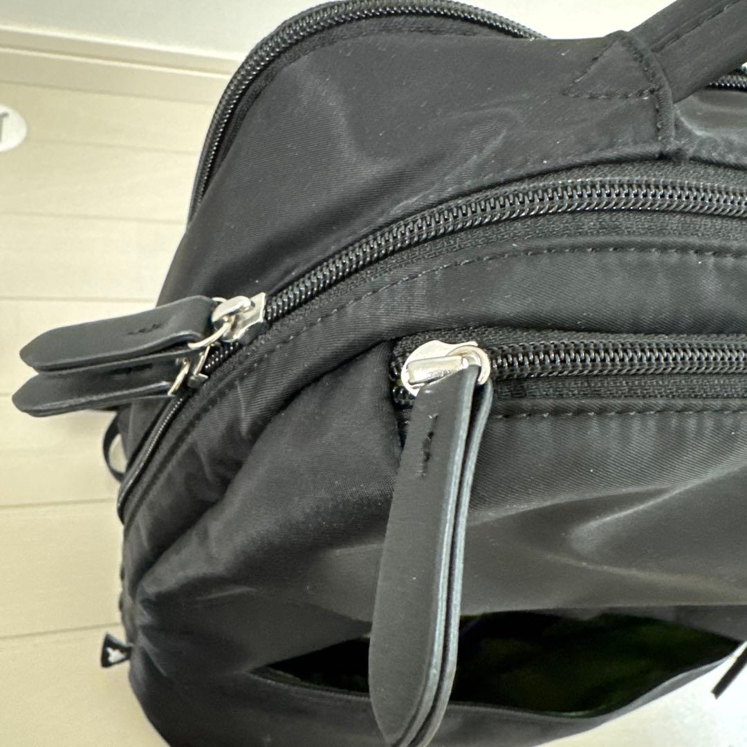 美品 KABAG 時短リュック カバッグ リュック 多機能 ブラック 黒