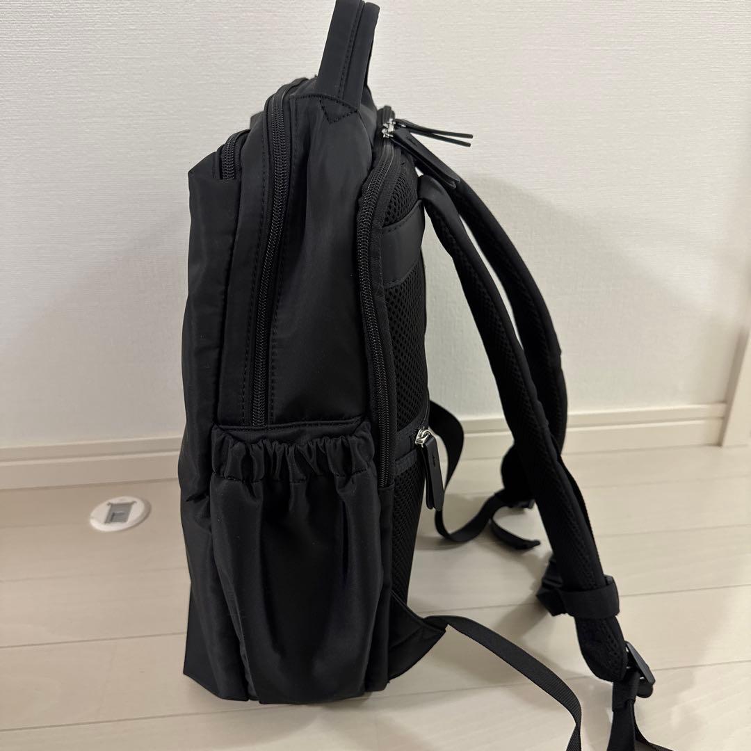 美品 KABAG 時短リュック カバッグ リュック 多機能 ブラック 黒
