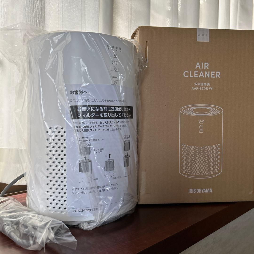 IRIS OHYAMA 空気清浄機 AAP-S20B-W