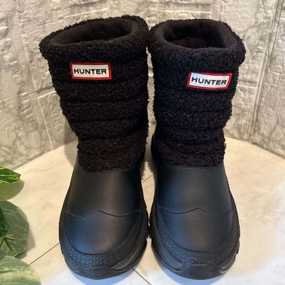 HUNTERハンター レディース シェルパ スノーブーツ ショート23.0
