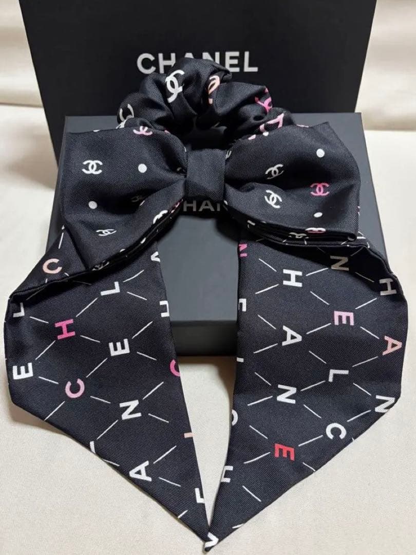 ★未使用★CHANEL シャネル　リボン　シュシュ　ヘアアクセサリー