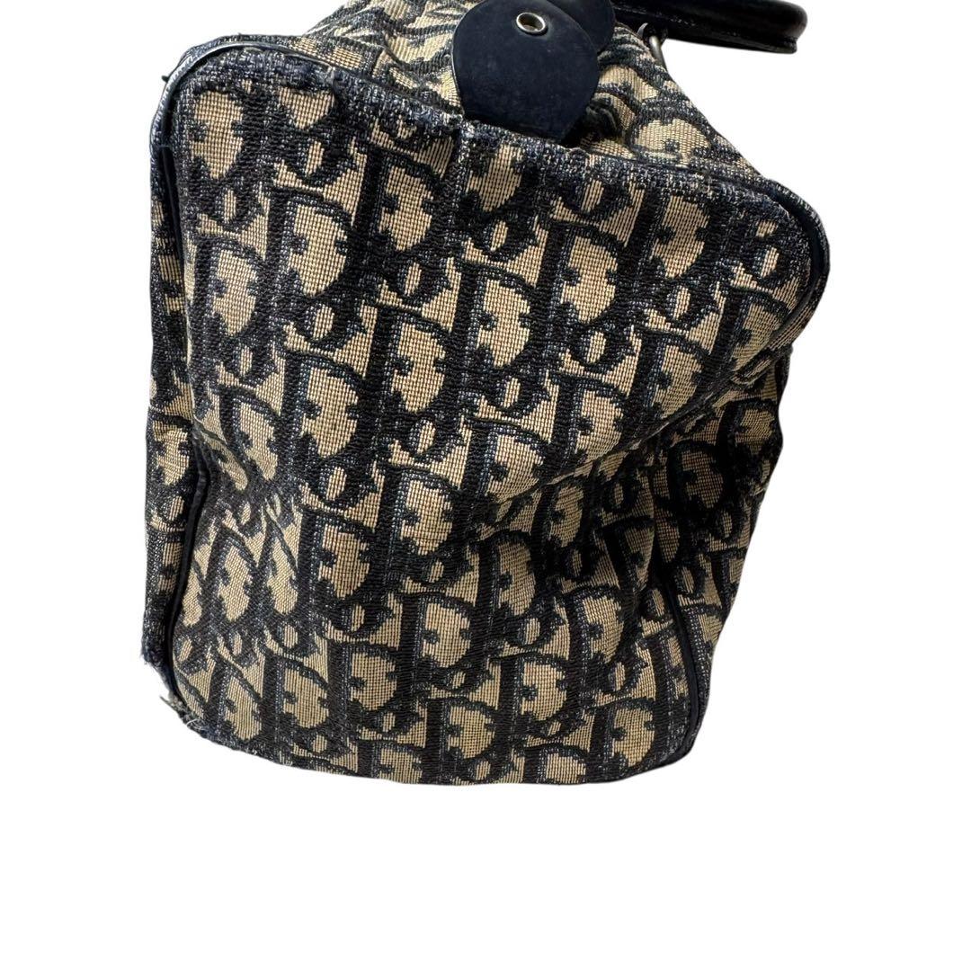 Dior トロッター ミニボストンバッグ ヴィンテージ レザー×キャンバス