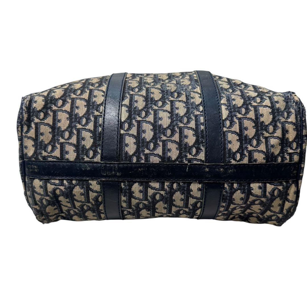 Dior トロッター ミニボストンバッグ ヴィンテージ レザー×キャンバス