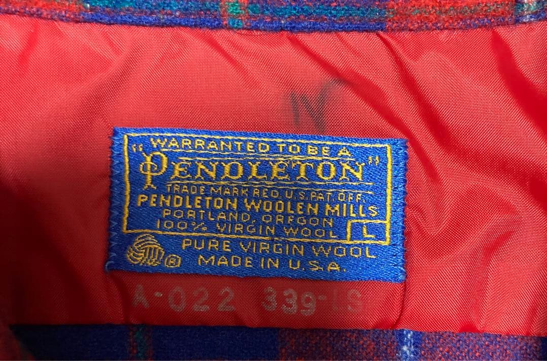 Pendleton ウールチェックシャツ Lサイズ