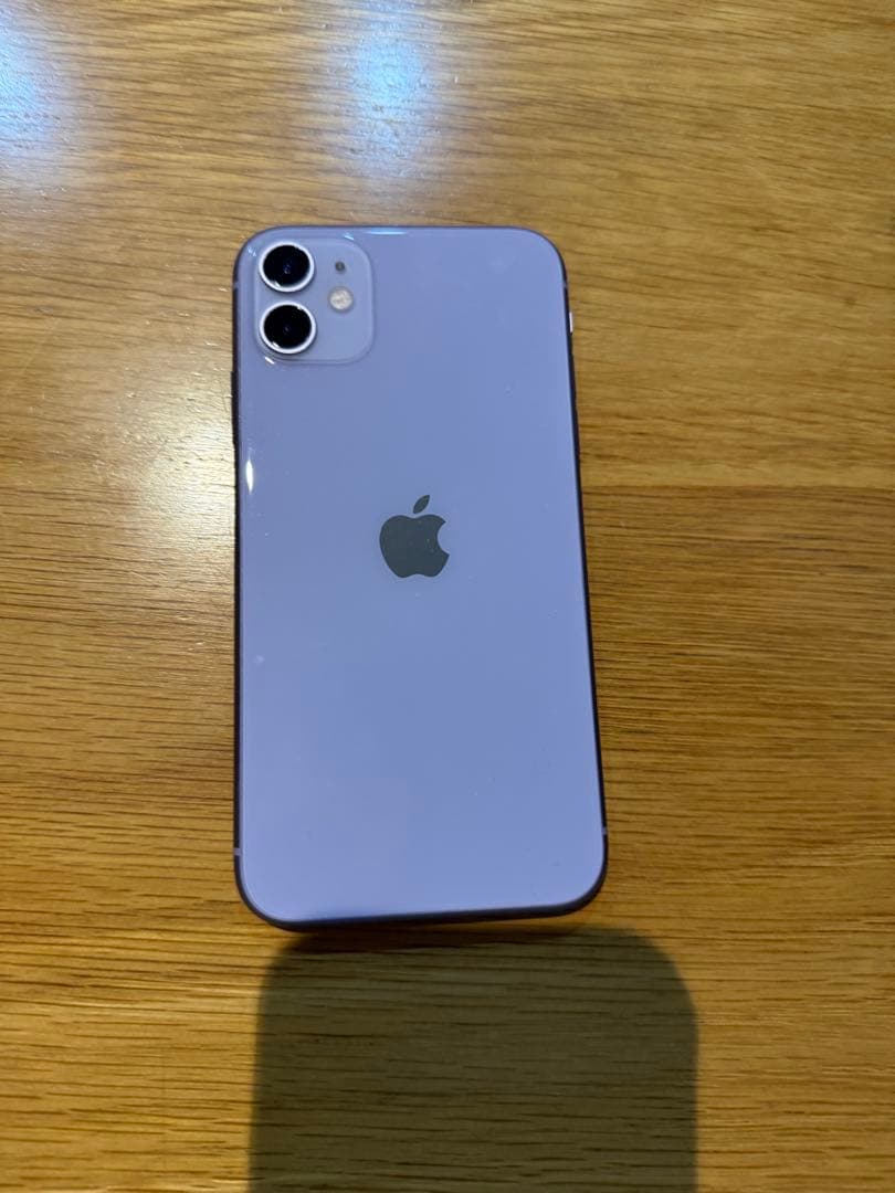 【美品】Apple iPhone 11 パープル 本体　128GB