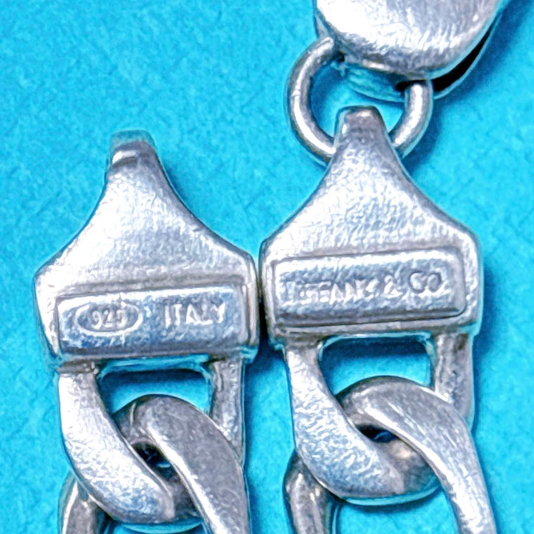 【美品】19.4cm ティファニー フィガロチェーン ブレスレット925/750