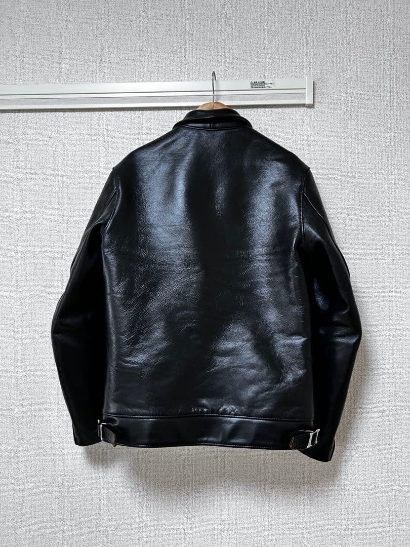 き*よ様 666タイトフィットシングルライダース ホースハイド 36サイズ