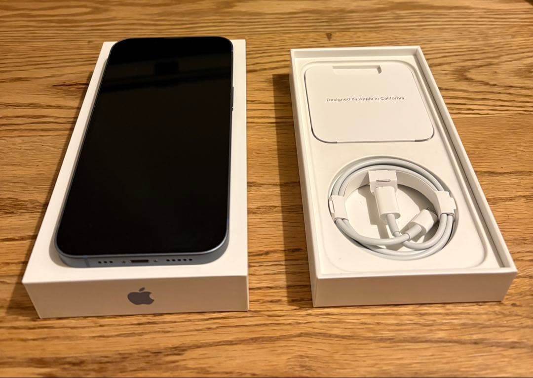 ☆極美品！☆Apple iPhone 14ブルー アップルストア版