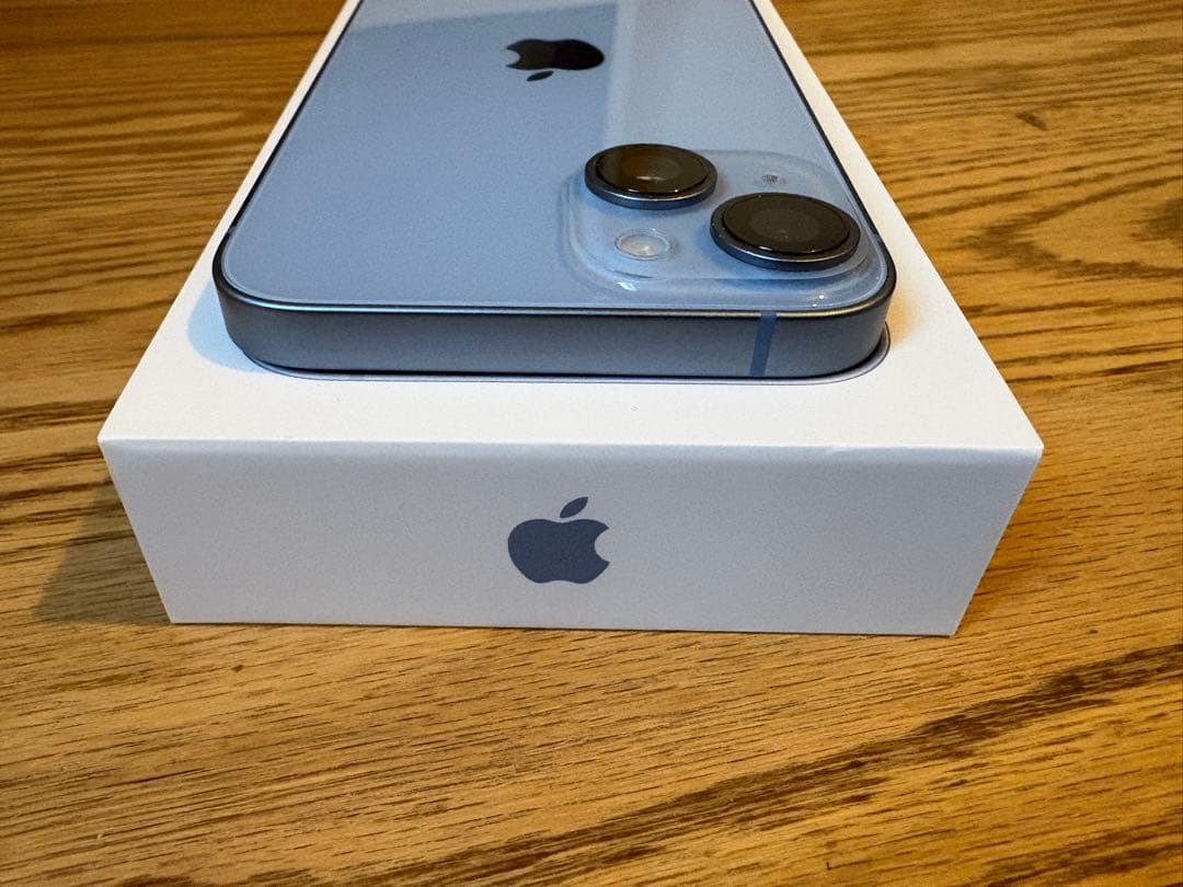 ☆極美品！☆Apple iPhone 14ブルー アップルストア版