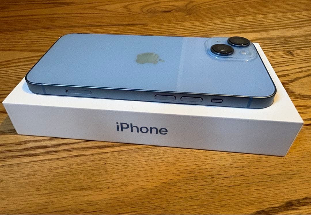 ☆極美品！☆Apple iPhone 14ブルー アップルストア版