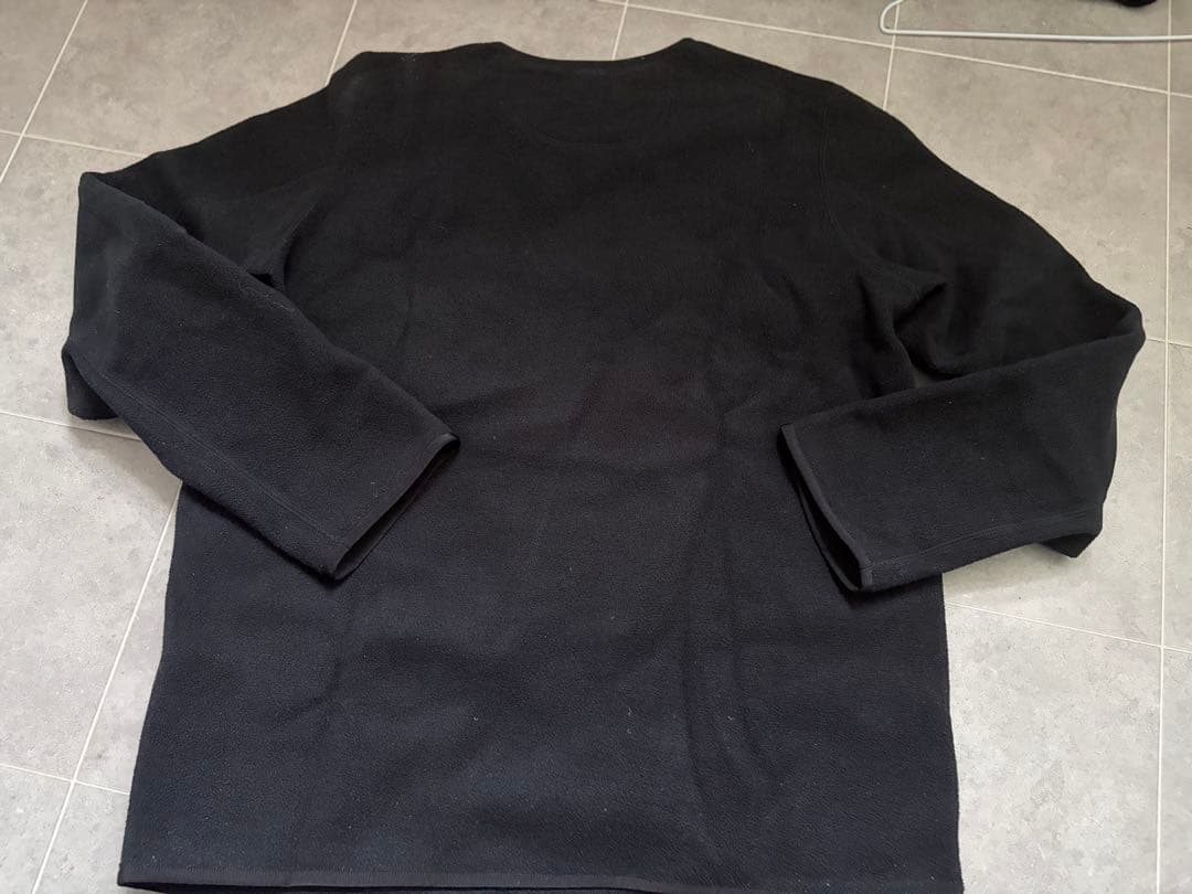 【DANTON 】ダントン　フリース プルオーバー ブラック　サイズ38