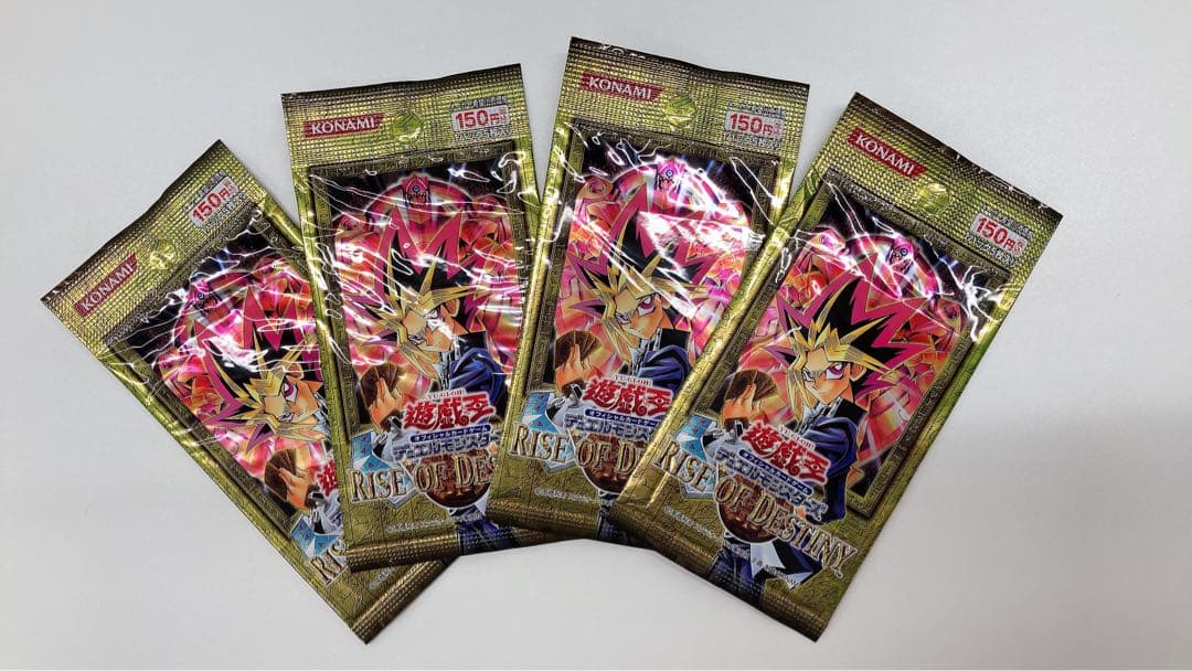 【絶版】【未開封】 遊戯王 ライズオブデスティニー 4パック